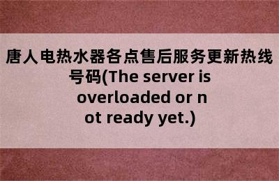 唐人电热水器各点售后服务更新热线号码(The server is overloaded or not ready yet.)